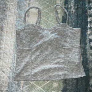 Grayish Sliver Forever21 Crop Top